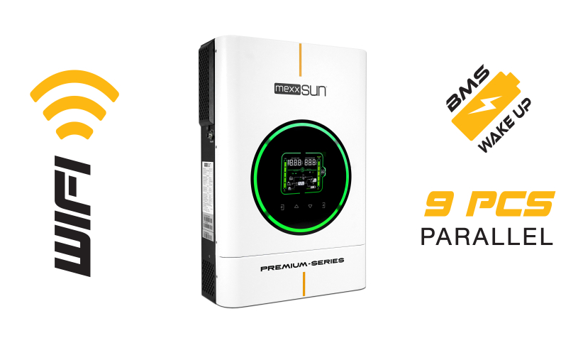 MEXXSUN Premium 48V 6KW(Paralel/Wİ-Fi/Dual Output)