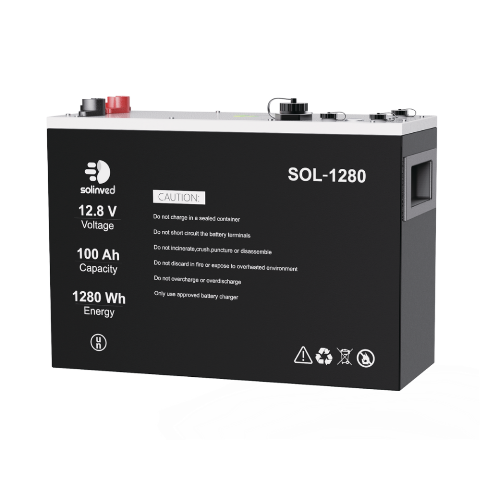 SOLİNVED 12.8 V 100AH LIFEPO4 AKÜ