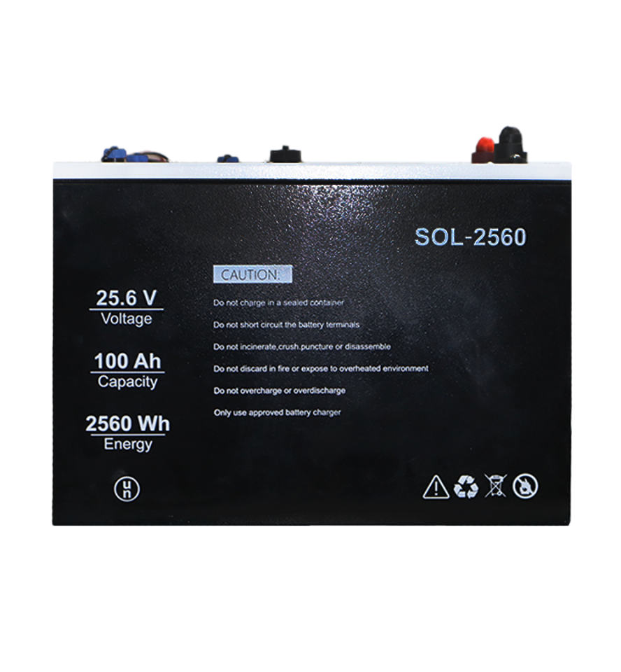 SOLİNVED 25.6 V 100AH LIFEPO4 AKÜ