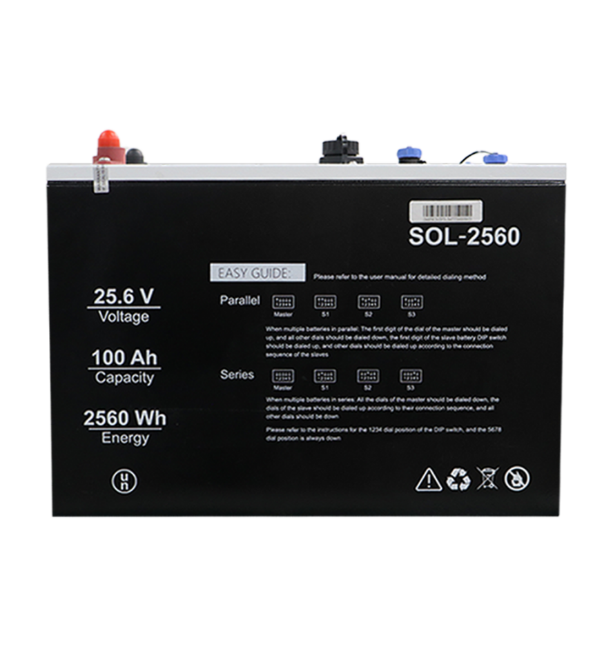 SOLİNVED 25.6 V 100AH LIFEPO4 AKÜ