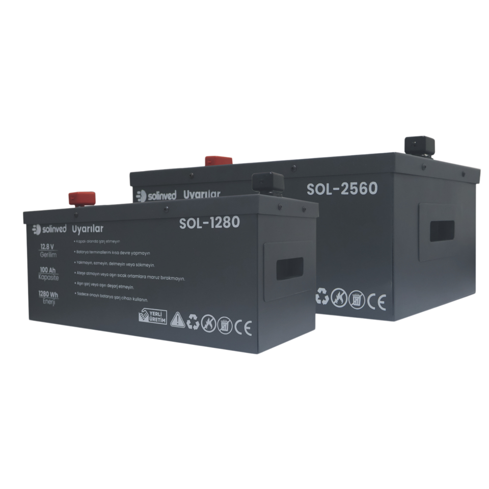 SOLİNVED 25.6 V 100AH LIFEPO4 AKÜ